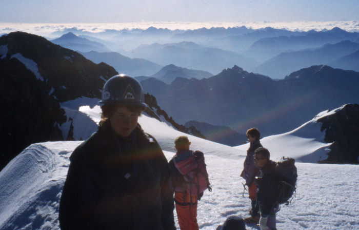 the view from the summit of Pelvoux.