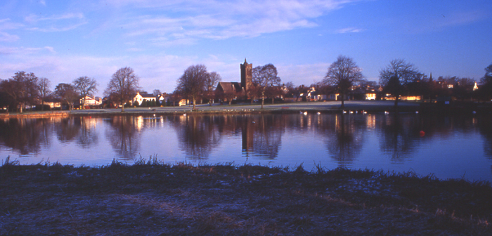 Castle Douglas from Carlingwark Loch