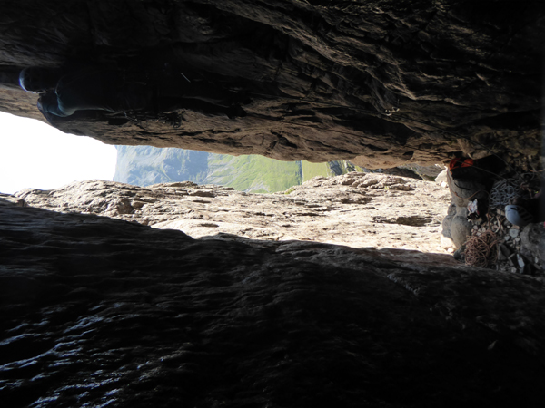 The Converging Walls Pitch on The Chasm, Buachaille Etive Mor. 