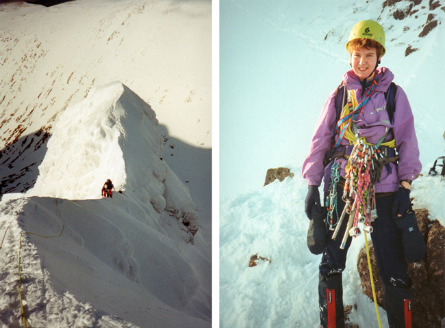 Tower Ridge, Ben Nevis in Winter conditions.