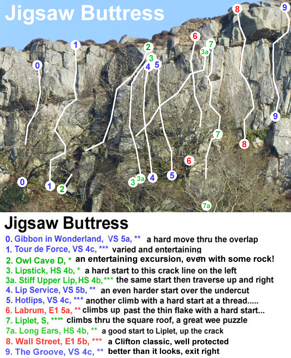Jigsaw Buttress at Clifton Crag