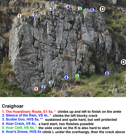 Craighoar Crag near Moffat, Scotland
