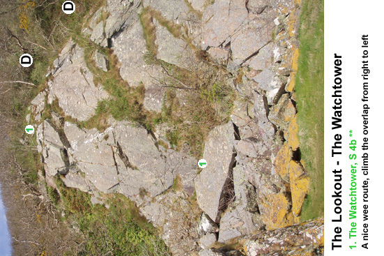 Rock climbing in Kirkcudbrightshire