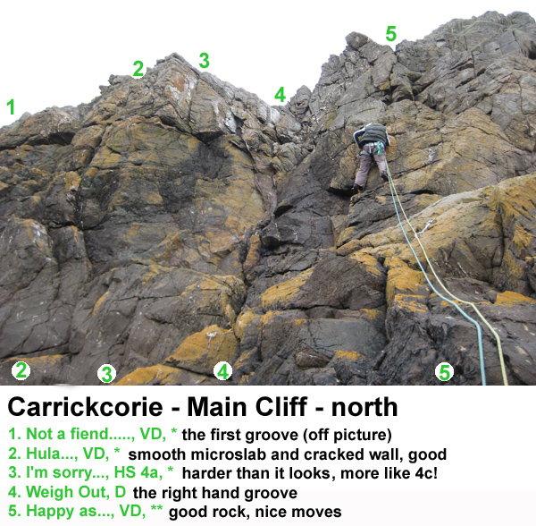 Carrickcorie Main crag 