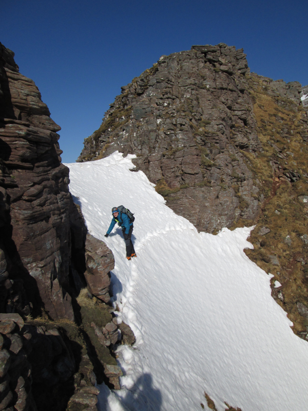 Liathach winter traverse, Scotland. 