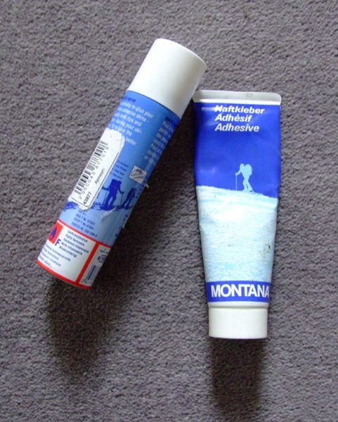 Colltex and Montana Skin glue for Ski Mountaineering