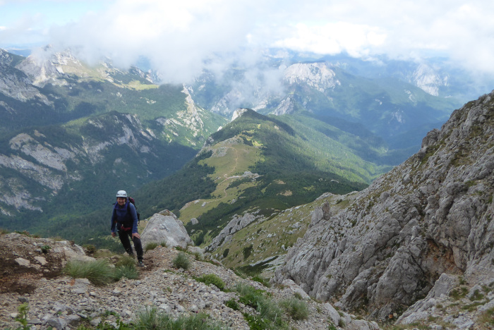 Maglic, the high point of Bosnia. 