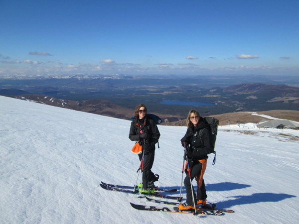 Beautiful spring conditions on the Cairngorm plateau.