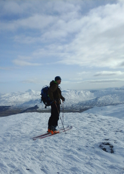 On the summit of Sgiath Chuill, Glen Lyon. 