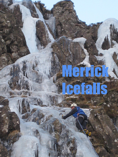 Ice climbing on the Merrick, South Scotland